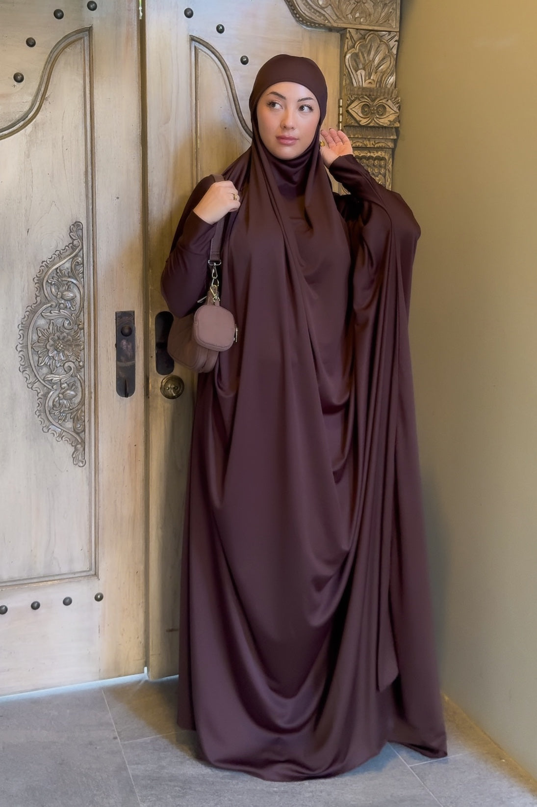 Dubai Chocolate Prayer Jilbab