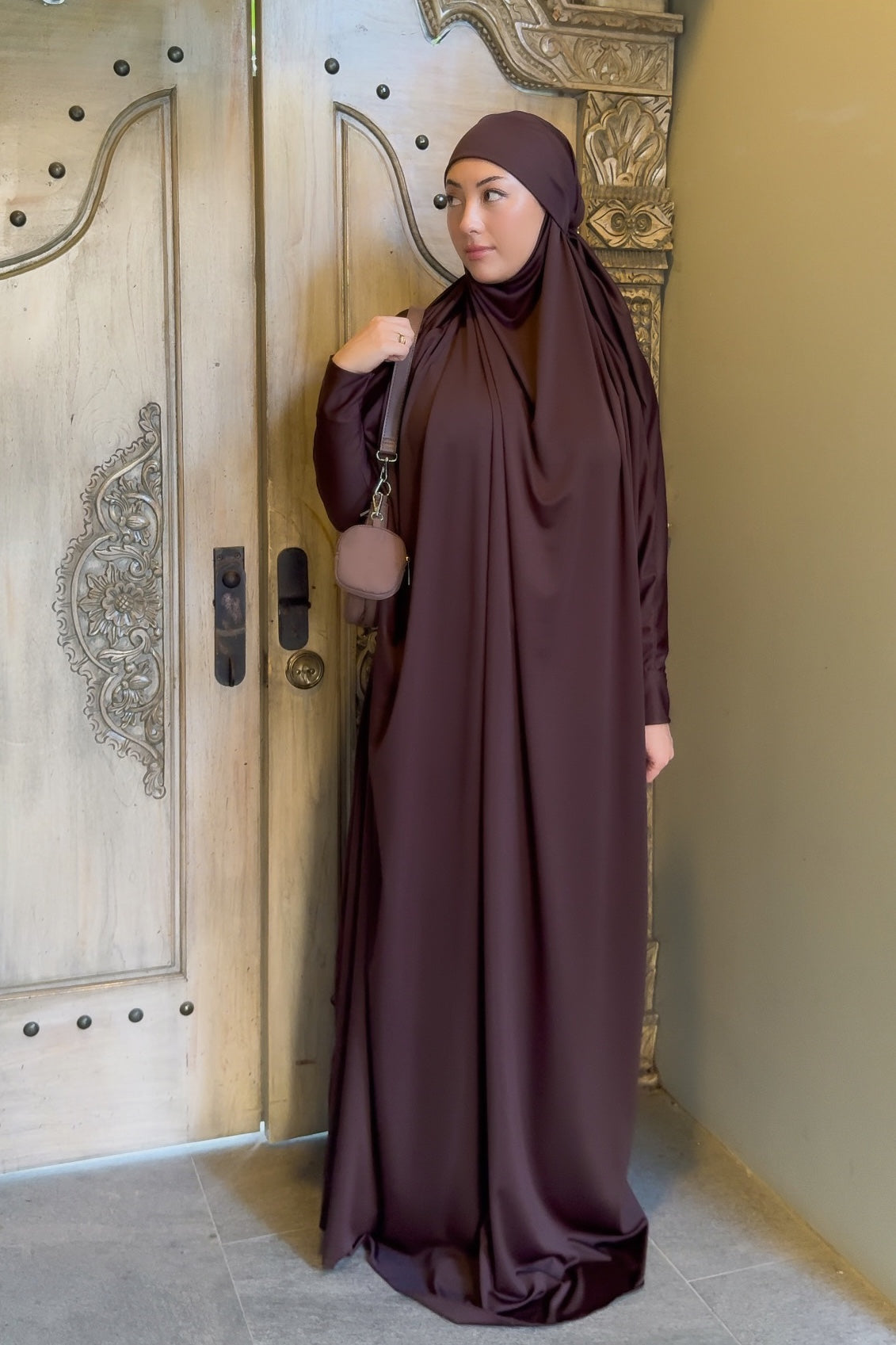 Dubai Chocolate Prayer Jilbab