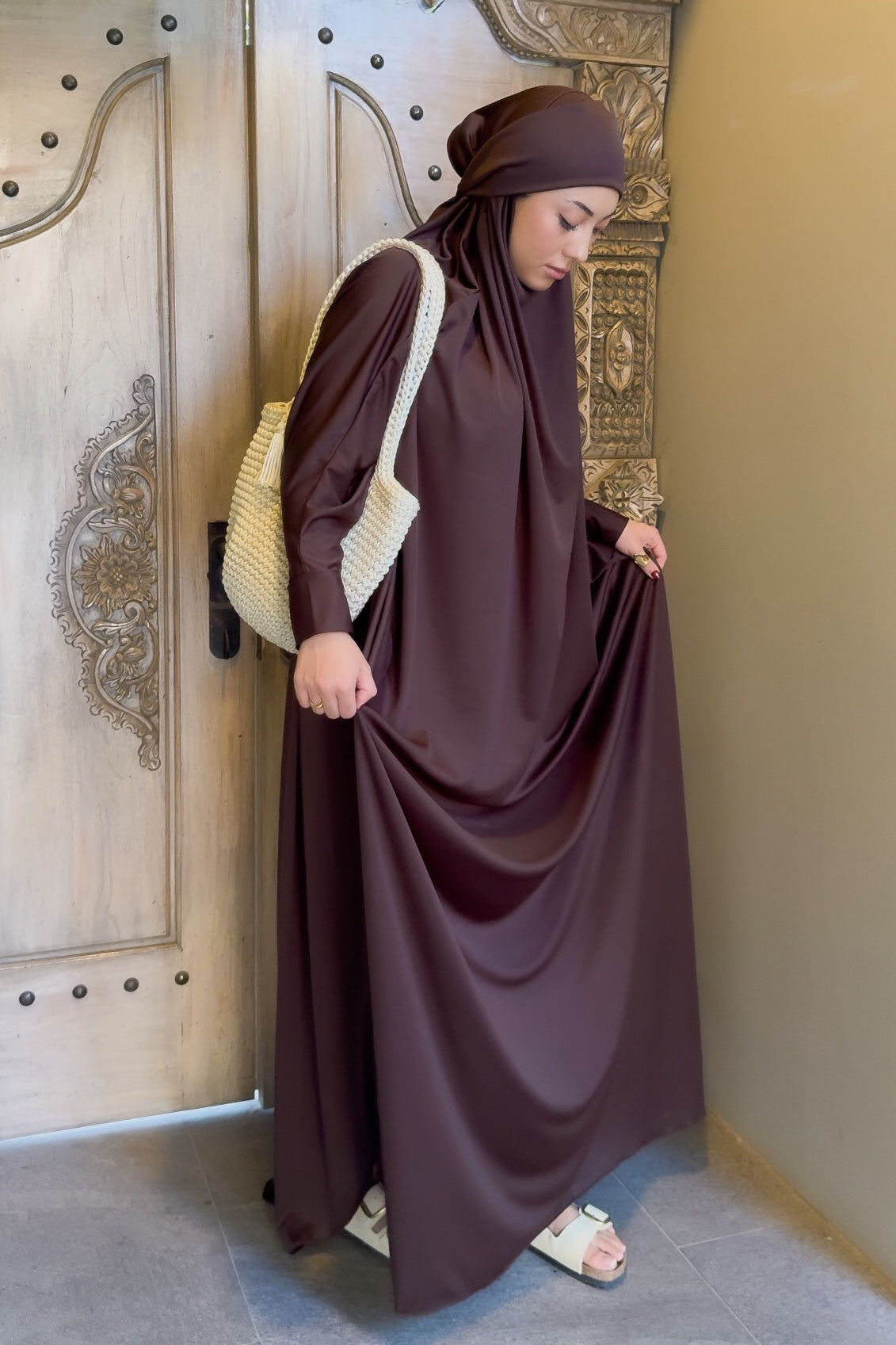 Dubai Chocolate Prayer Jilbab