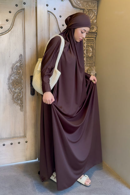 Dubai Chocolate Prayer Jilbab