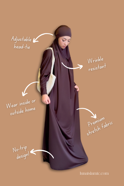 Dubai Chocolate Prayer Jilbab
