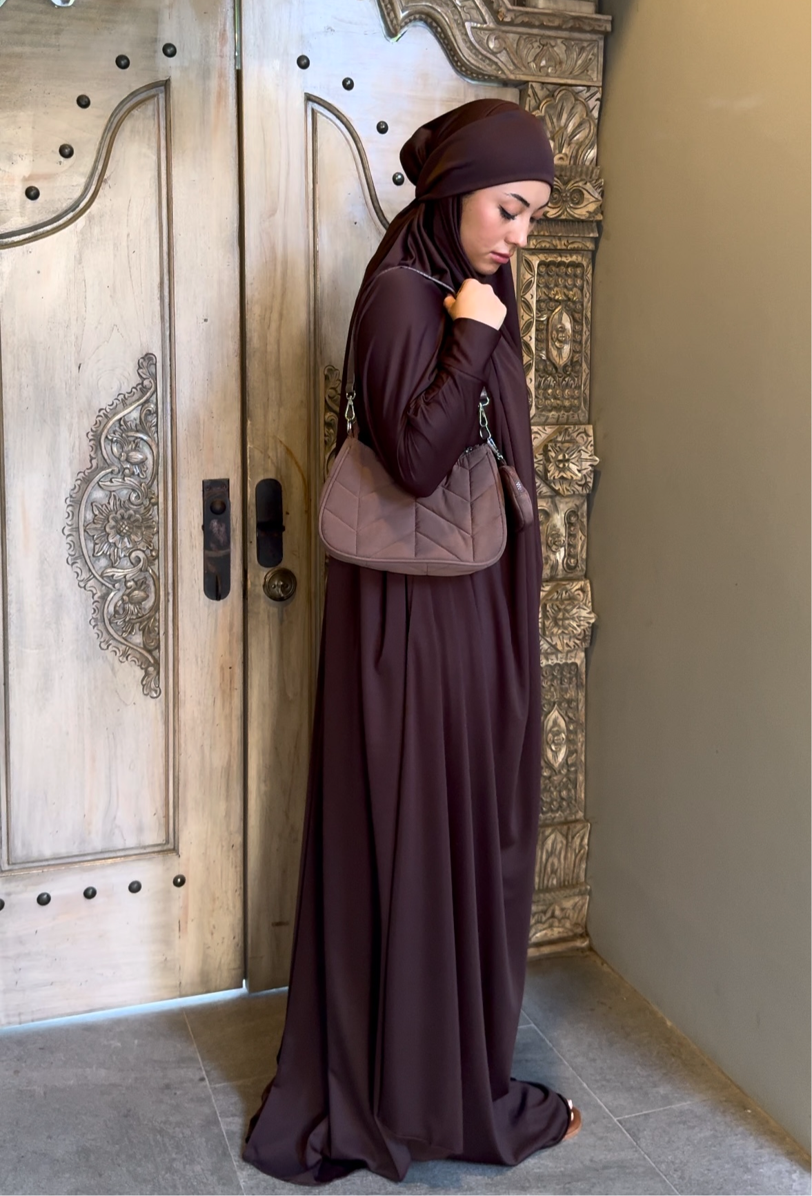 Dubai Chocolate Prayer Jilbab