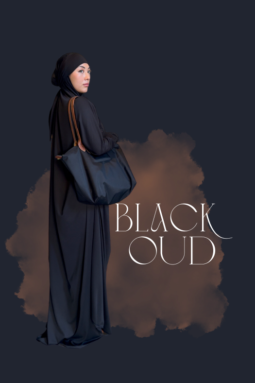 Black Oud Prayer Jilbab