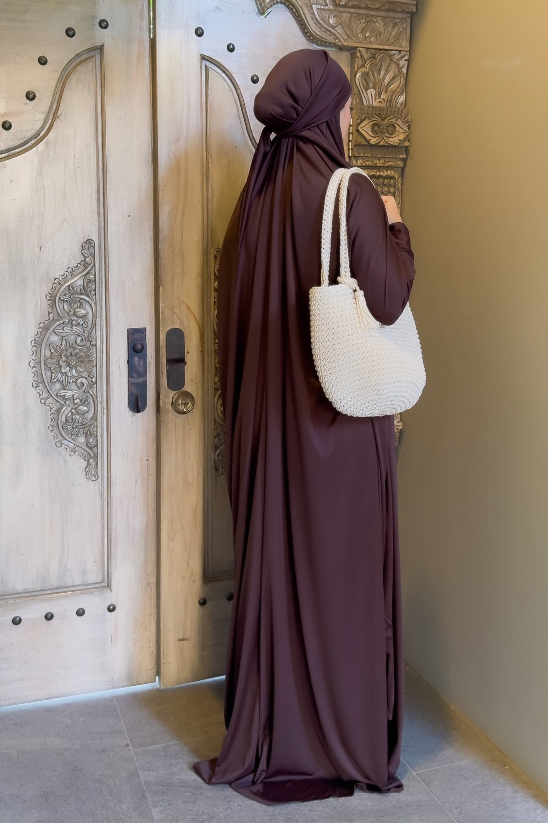 Dubai Chocolate Prayer Jilbab