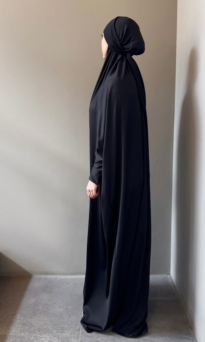 Black Oud Prayer Jilbab