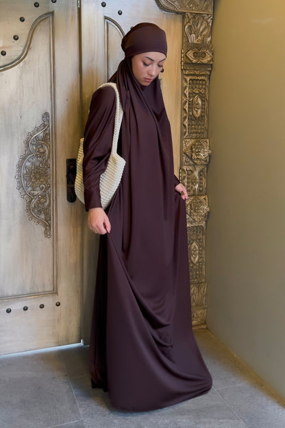 Dubai Chocolate Prayer Jilbab